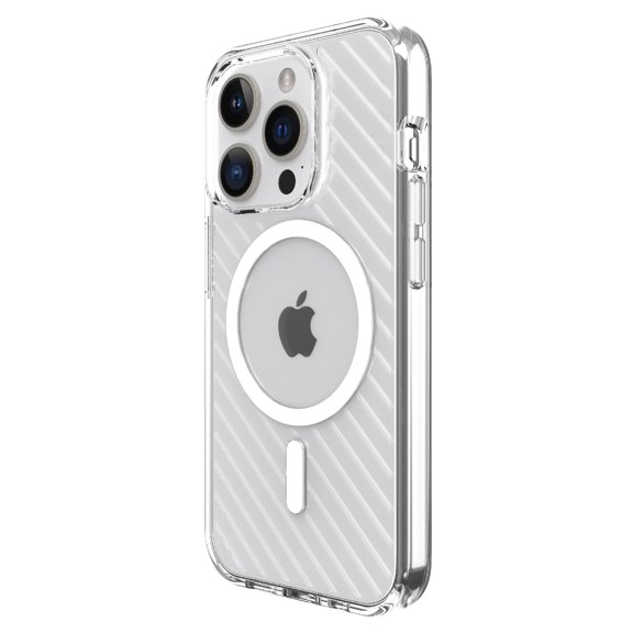 onn. MagSafe Compatible Gel Phone Case for iPhone 15 Pro, Clear