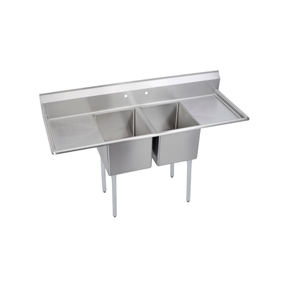 2C Sink, 16X20X14 B, L&R 18 DB, 16/300