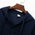 thumbnail image 6 of QHFBli Winter Men's Hoodie Fall Winter Men Hooded Sweatshirt Long Sleeve Casual Pullover Soft Comfortable Warm Lined Hoodie for Outdoor Navy L, 6 of 9