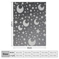 thumbnail image 4 of COMIO in The Dark Stars Throw Blanket for Girls Boys - Stars and Moon Flannel Blanket , Soft Warm Fluffy Cute Small Blankets for ，Puppies. Grey…, 4 of 6