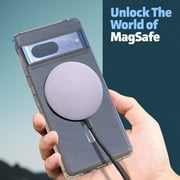 Encased Magnetic Case Designed for Google Pixel 7 - Compatible with MagSafe Charging & Accessories (Clear)