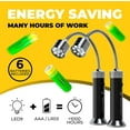 thumbnail image 5 of BBQ Grill Lights Set of 2 with Flexible LED - The Perfect Grilling Accessories Light with 360-Degree Magnetic Base and Gooseneck - 100% Weatherproof Portable Outdoor Lamp with 6 Batteries Included, 5 of 7