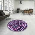 thumbnail image 3 of Ahgly Company Indoor Rectangle Patterned Dark Purple Area Rugs, 6' x 9', 3 of 6