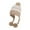 White, variant on Fewfanhot Winter Stretchy Knitted Hats for Women Fleece Lined Beanie Chunky Warm Snow Windproof Cap