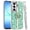 Light Green, variant on XPM for Samsung Galaxy A17 5G Phone Case, Diamonds 3D Butterfly Floral Design Bling Sparkly Glitter Hybrid Metal Fashion with Ring Stand Cover for Galaxy A17 (White)