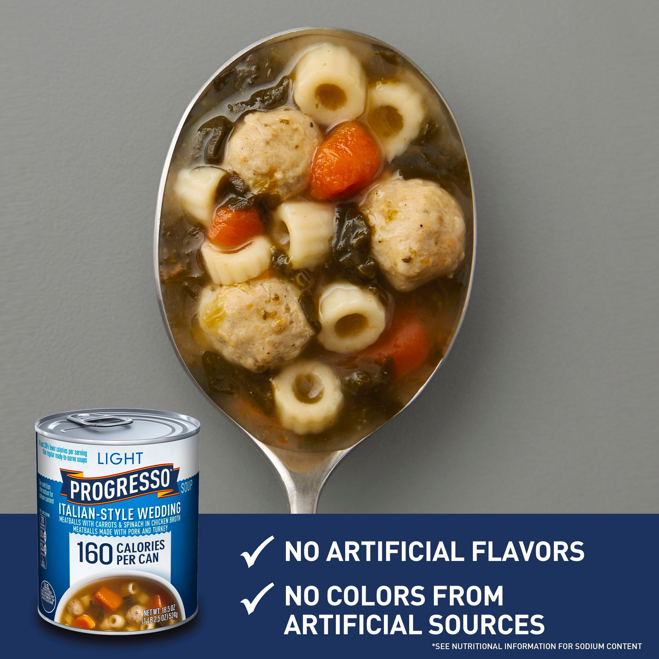 (12 pack) Progresso Light, Italian-Style Wedding Canned Soup, 18.5 oz