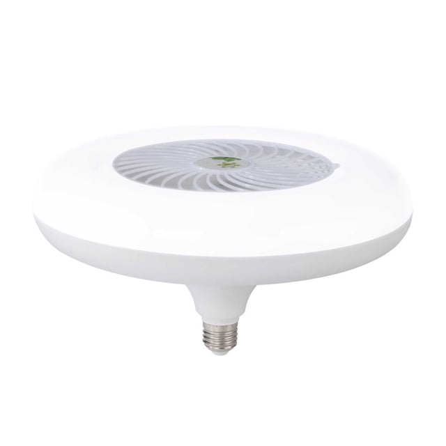 Feltree 110-265V Usable E27 Screw Fan Light Ceiling Fan with Lights Enclosed Low Fan Light Ceiling Light with Fan Hidden Fan Delier Intelligent Dimmin