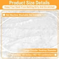 thumbnail image 6 of Tcwhniev Indoor Outdoor Clear Round Fitted Vinyl Tablecloth With Elastic Edge, Waterproof PVC Table Cover, Indoor Outdoor Tablecloth of 56-63 Inch Diameter, 6 of 9