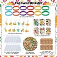 thumbnail image 2 of Fiesta Party Favors, Mexican Keychains Silicone Bracelets DIY Stickers for Mexican Cinco De Mayo Theme Birthday, Organza Gift Bags with Thank You Font Tag for Party Supplies Carnival Pinata Filler, 2 of 6