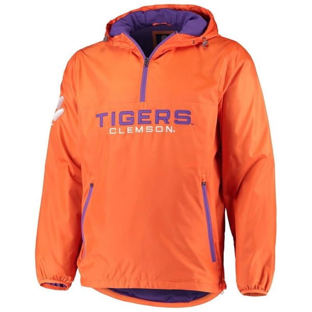 Sudadera con capucha G-III Sports Clemson Tigers para hombre naranja mediano