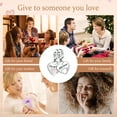 thumbnail image 6 of ROSIANNA Mother & Daughter Love Heart Double Dangle 925 Sterling Silver Charm for Women Bracelets Necklace Pendnat, 6 of 6