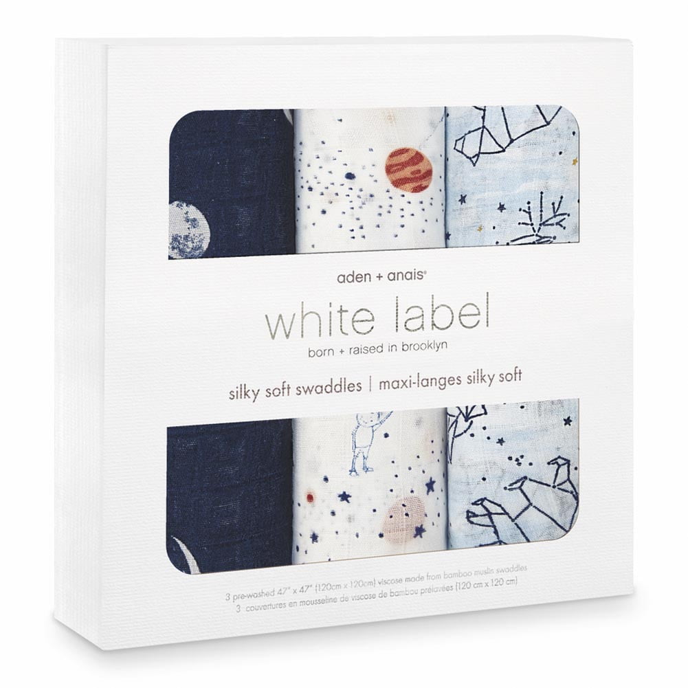 Aden Anais White Label Classic 3 Pack Swaddles Stargaze Walmart
