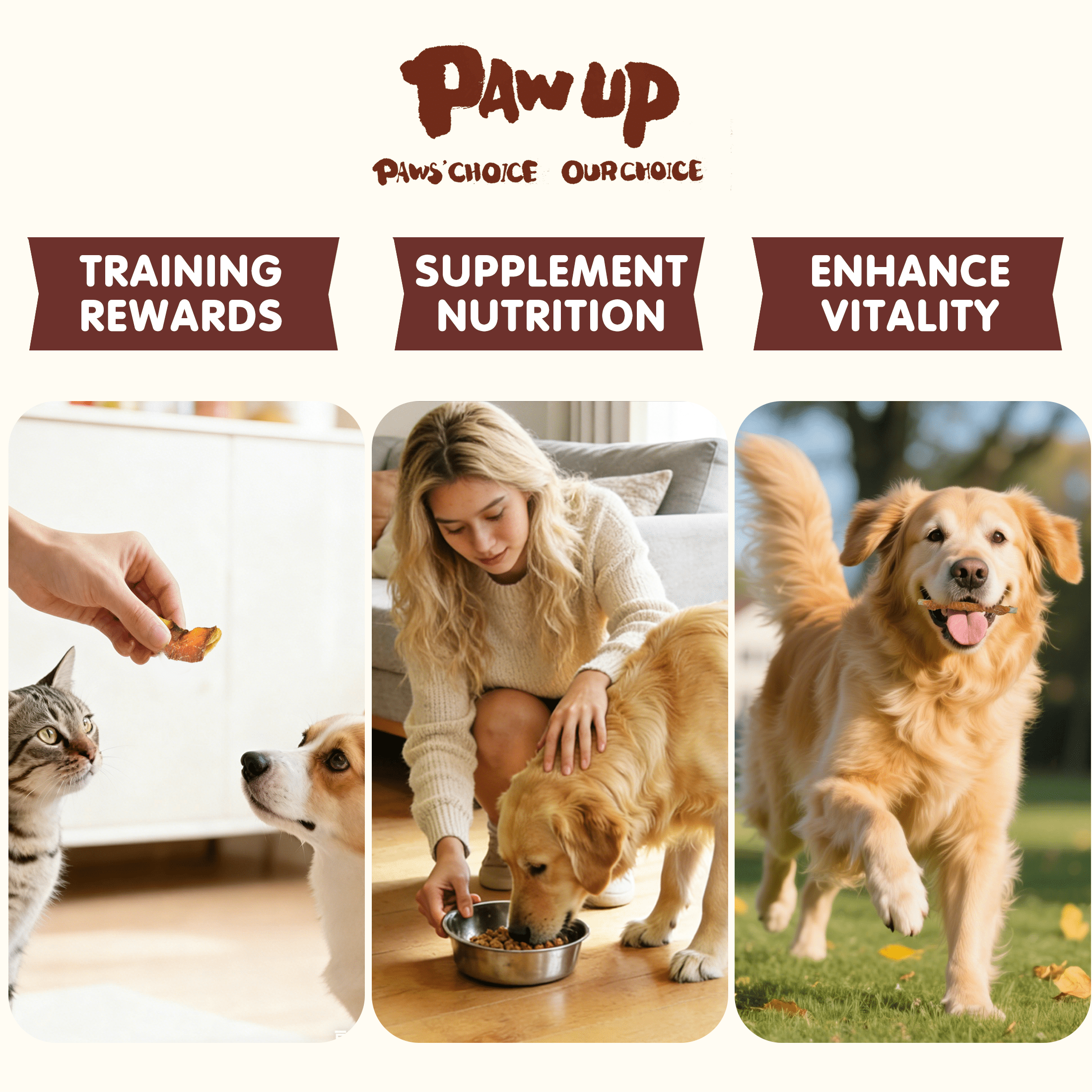 (2 pack) PAWUP Chicken Wrapped Apple Dog Treats, Chewy Dog Snack for Balanced Nutrition, Gluten & Grain Free Fruit Wraps for Dogs, 10.6 oz