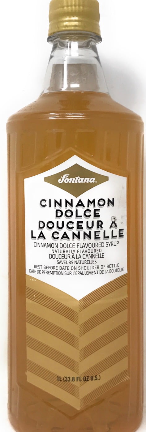 Fontana By Starbucks 1 Liter Bottle Cinnamon Dolce Flavored Syrup Walmart Com Walmart Com