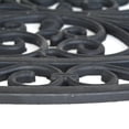 thumbnail image 4 of AmeriHome Oval Shape Decorative Scrollwork Rubber Entry Mat 18 x 30 in. - 2 Piece Set, 4 of 6