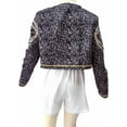 thumbnail image 6 of 3-Piece Halloween Cosplay G'irl's Costume, Luxury Popular Singer Stage Performance Outfit, Black Printed , Ages 3-12, 6 of 6