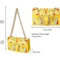 thumbnail image 2 of Bolso bandolera de hombro cuadrado para mujer, bandolera de cuero con cadena, bolso pequeño, bolso de mano, bolso de noche a la moda JFHHH pequeña, 2 of 5