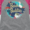 thumbnail image 3 of Disney - Beach Buddies - Toddler & Youth Girls Raglan Graphic T-Shirt, 3 of 5