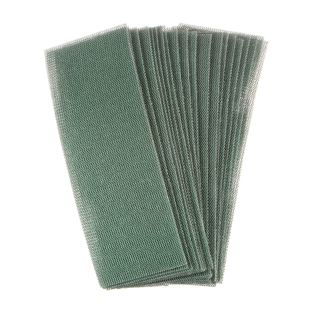 20 Piezas de Hojas de Malla de Lija de Grano 80, 2-3/4" X 8", para Lijar en Húmedo o en Seco, Almohadillas Abrasivas para Pulir y Moler Automóviles, Yeso y Metal. 