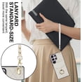 thumbnail image 5 of KOMI Wallet Case for Samsung Galaxy S23 Ultra - Leather Case Folio Case Card Slot RFID Blocking Kickstand Wrist Strap Shockproof Metal Ring Stand Cover for Samsung Galaxy S23 Ultra [XR] -White, 5 of 5