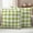 YellowGreen, variant on Green Plaid Outdoor Waterproof Pillow Covers, Gradient Geometric Buffalo White Checkered Decorative Square Throw Pillowcase Sofa Cushion Sham for Patio/Couch/Chair, 18"x18" 2 Pack