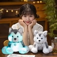 thumbnail image 6 of FANSHAYTTT Glowing Toy Light Up Cuddly Dog Stuffed Toy Baby Soothing Doll With LED Baby Talking Boys Singing And Dancing Kids Push Chicken for Kids with Sound Boy Dolls Baby under 50 Easter Eggs for, 6 of 7