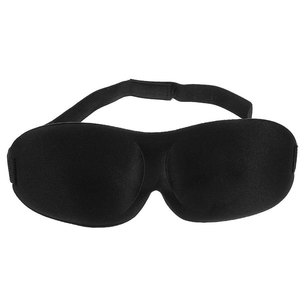 Antifaz para dormir con antifaz 3D para siestas, viajes, bloqueo de luz, cómodo (negro)