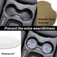 thumbnail image 4 of Car Coasters 4 Pack Stone Cup Holder White Blue Gouache Absorbent Drink Car Coaster Ceramic Set Small 2.56 inch Cup Coasters, 4 of 6