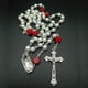 thumbnail image 4 of 5 piezas de 6 mm de cuentas rosadas, collar de rosario, joyería cruzada, 4 of 5