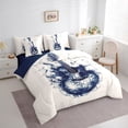 thumbnail image 3 of Homewish Vintage Guitar Twin Bedding Sets 7-Piece for Men, Musical Instruments Bedding Comforter Set, Rock and Roll Music Reversible Sheet Sets, Microfiber Bedroom Decor, 3 of 7