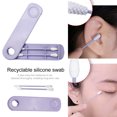 thumbnail image 4 of 2pcs/box Face Sticks Makeup Tool Double Sided Ear Cleaning Reusable Cotton Swab, 4 of 4