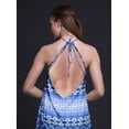 thumbnail image 2 of Bimba Robe de Plage Dos Nu à Col Licou Teinture sur Nœuds pour Femmes Soirée d'Été - Très Grand, 2 of 6
