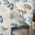 thumbnail image 5 of Blue Botanical Fall Sheer Curtains 84 Inches Long 2 Panels Set, Window Sheer Curtains for Living Room/Bedroom, Pastoral Maple Leaf Autumn Rustic Light Filtering Rod Pocket Curtain 52'' x 84'' x 2, 5 of 7