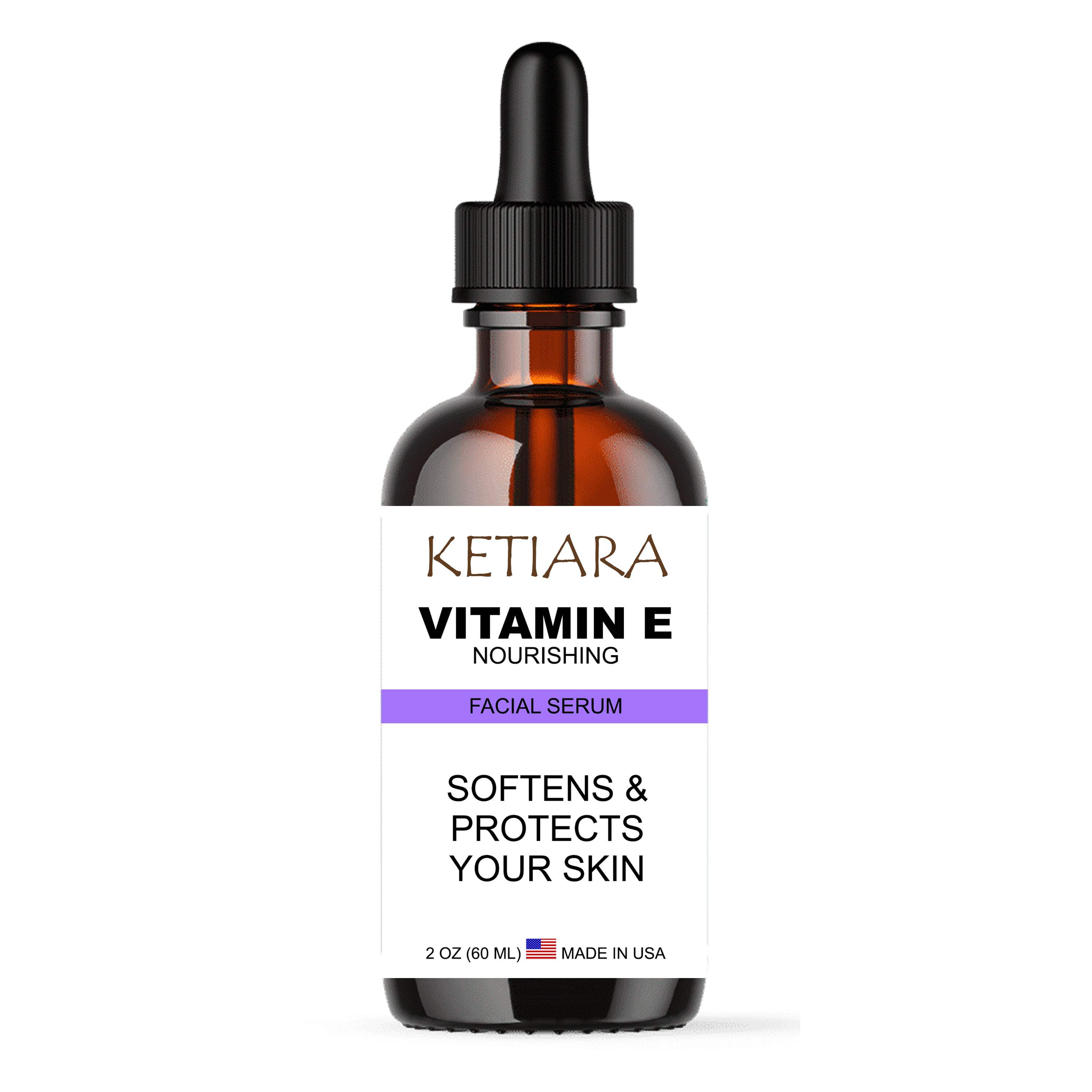 Ketiara Vitamin E Face Serum Deep Moisturizing Serum, Reduces Dark Spot