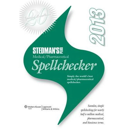 Stedman S Plus Version 2013 Medical Pharmaceutical Spell
