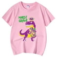 thumbnail image 4 of AJIWYH Chemises d'Uniforme à Manches Courtes pour Filles, Chemise Décontractée Imprimée à Col Rond, Polos de Golf pour Filles de 12-13 Ans, Rose Clair, 4 of 4