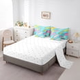 thumbnail image 3 of YST Girls Pink Blue Surfboard Comforter Set 7-Piece, Ocean Theme, Queen, 3 of 4
