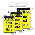 thumbnail image 5 of Caution Your Text Here Novelty Warning Display Indoor Outdoor Unique Aluminum Metal 18"x24", 5 of 5