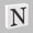 Alphabet Tile N, variant on Alphabet Tiles or Seasonal Icon Sets - Alphabet Tiles I