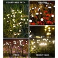 thumbnail image 5 of luces solares de jardín de 10 LED, luces solares de luciérnaga para uso en exteriores, que se mecen con el viento, luces oscilantes en forma de estrella, luces solares decorativas de jardín para patio, 5 of 5