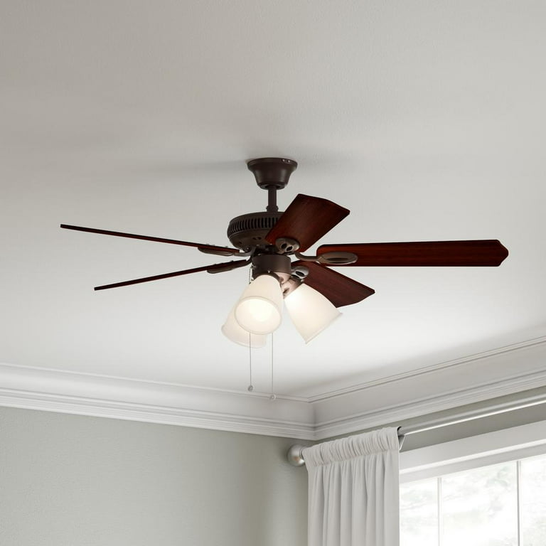 Glendale 42 In Indoor Oil Rubbed Bronze Ceiling Fan With Light Kit