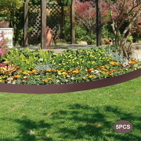 4"x39" 5x Metal Landscape Edging Steel Lawn Edging Bendable Metal Garden Barrier