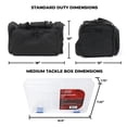 thumbnail image 6 of Sportsmans Supply 1125090 Osage River Deluxe Fishing Tackle Bag with 4 Medium Box, Black, 6 of 7