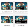thumbnail image 4 of Anime Credit Card Skin Debit Card Skin Debit Card Sticker Cover No Bubble Slim Small Chip Cartoon Personalized Bank Card Protecting Decals Removable Transportation Card Mushroom 7.3x5.4Inch, 4 of 6