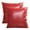 Wine, variant on BallsFHK 2pc Faux Leather Cushion Covers Throw Pillowcase Sofa Home Decor Solid Color