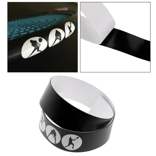 Cinta para La Cabeza de La Raqueta de Tenis Accesorios de Tenis 40 X 2,5 Cm, Negro