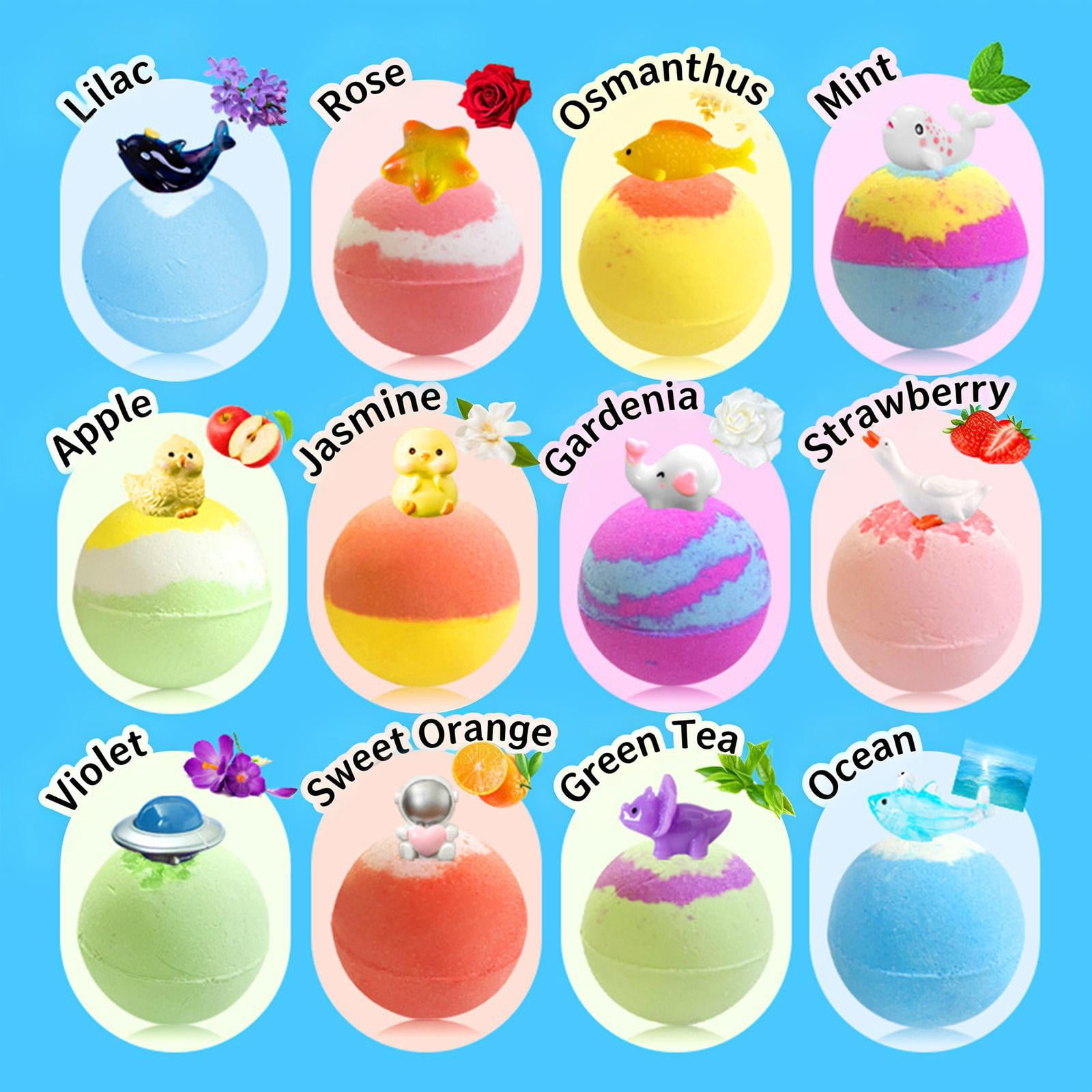 Fun Bath Toys, 2 Oz, 12 Pc, All Ages Bath Toys, Bath, Ocean Animal Figurines, Toys for Student, Gift for Student, All Ages Play, Bath