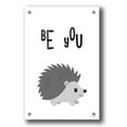 thumbnail image 1 of Epic Art 'Be You Hedgehog' by Seven Trees Design, Acrylic Glass Wall Art, 24"x36", 1 of 3
