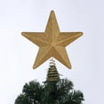 Holiday Time Glitter Star Tree Topper, Gold, 10"