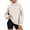G1-Beige, variant on Mock Turtleneck Sweatshirt for Women Long Sleeve Sweatshirts with Zipper Pocket Solid Color Side Slit Pullover Tops Loose Fit Fall Winter Cute Y2k Fashion Outfits,Yellow M